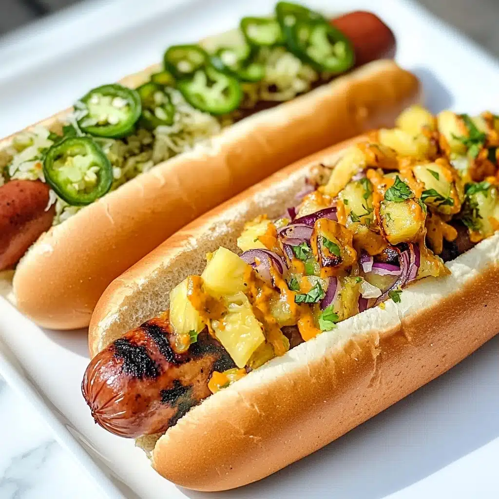 The Best Grilled Hot Dogs Recipe - Recipe Image