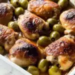 Roast Chicken Thighs with Lemons, Paprika, and Olives Recipe