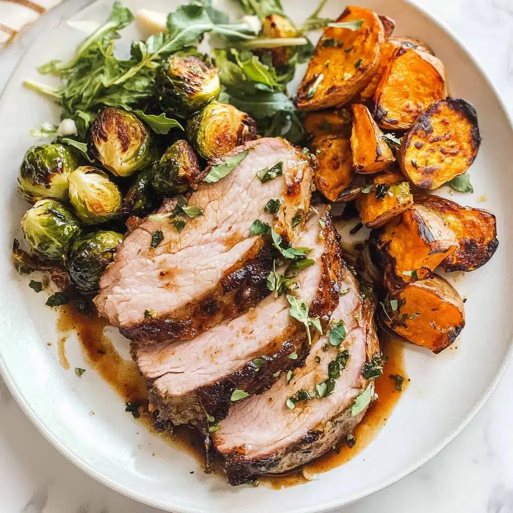 Garlic Herb Butter Roasted Turkey Breast Recipe - Recipe Image