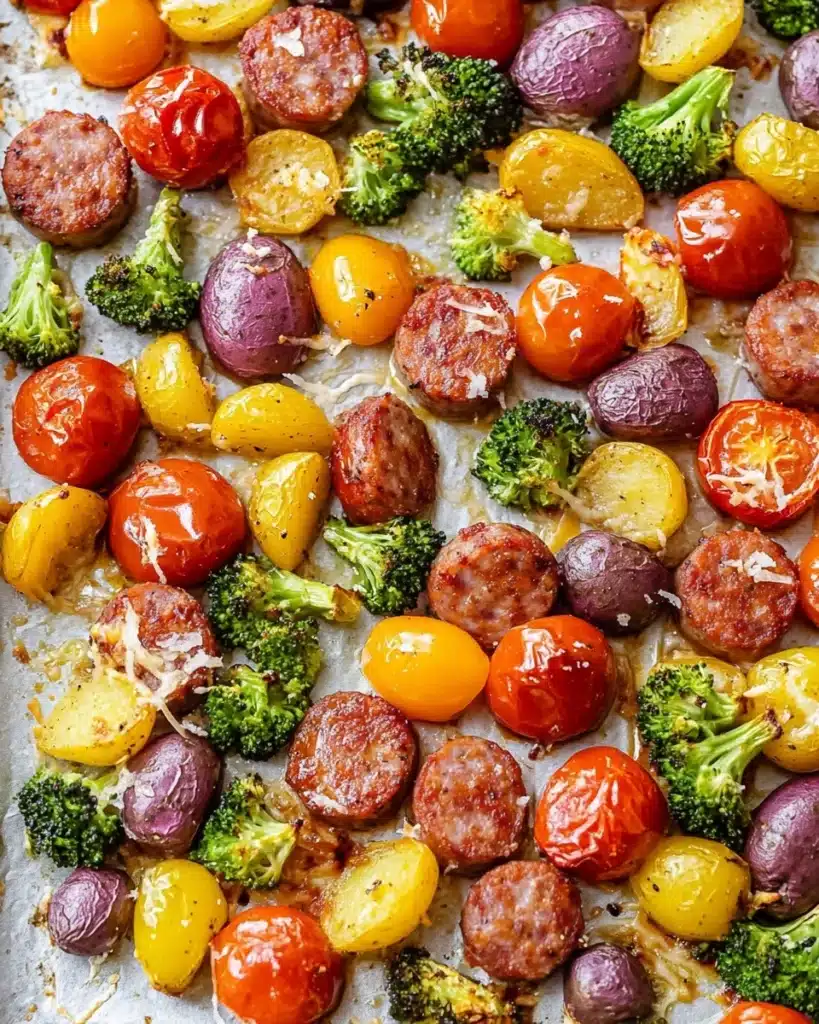 Sheet Pan Sausage & Veggies Recipe