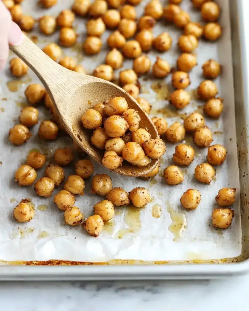 Easy Crispy Oven Roasted Chickpeas Recipe