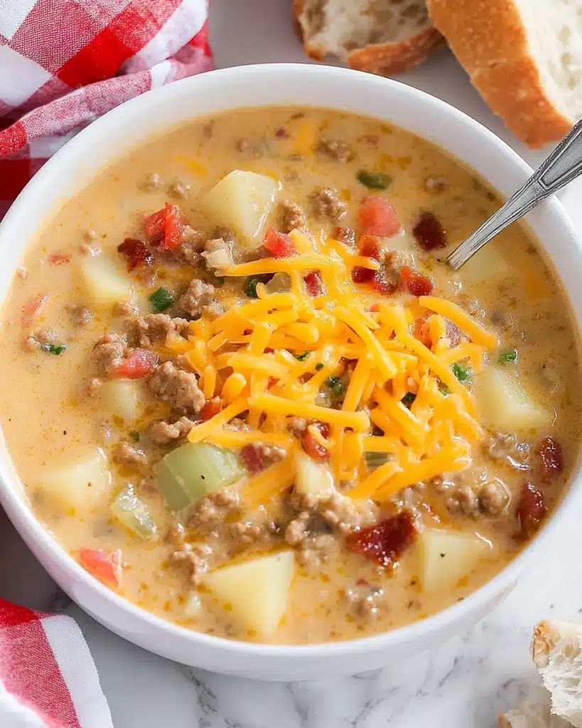 Cheeseburger Soup Recipe
