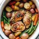 Slow Cooker Brown Sugar Balsamic Chicken and Vegetables Recipe
