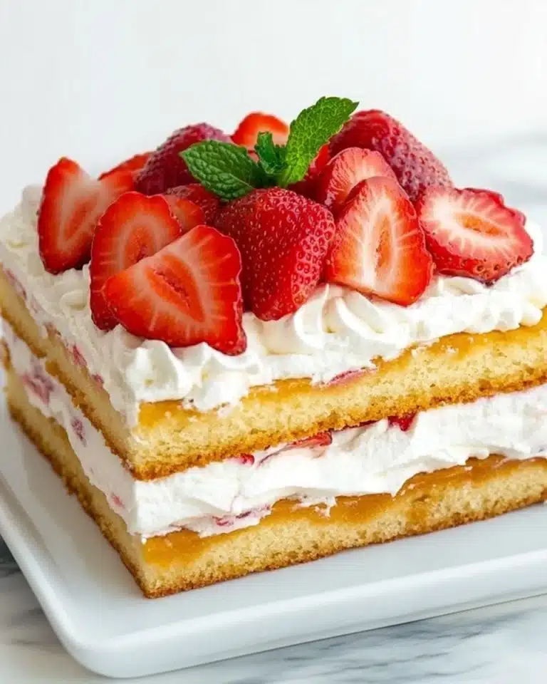 Sheet Pan Strawberry Shortcake Recipe
