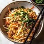 30 Minute Garlic Butter Chicken Pad Thai Recipe