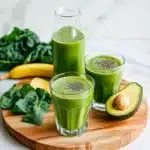 Creamy Avocado Banana Green Smoothie Recipe