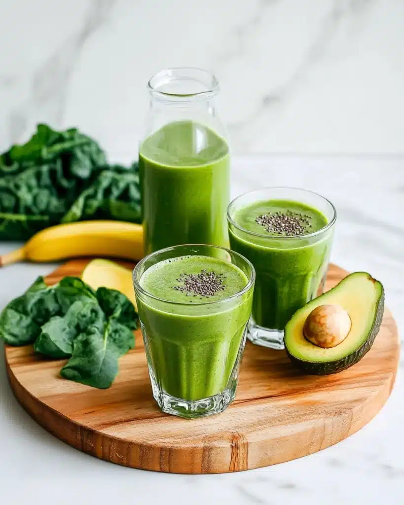 Creamy Avocado Banana Green Smoothie Recipe