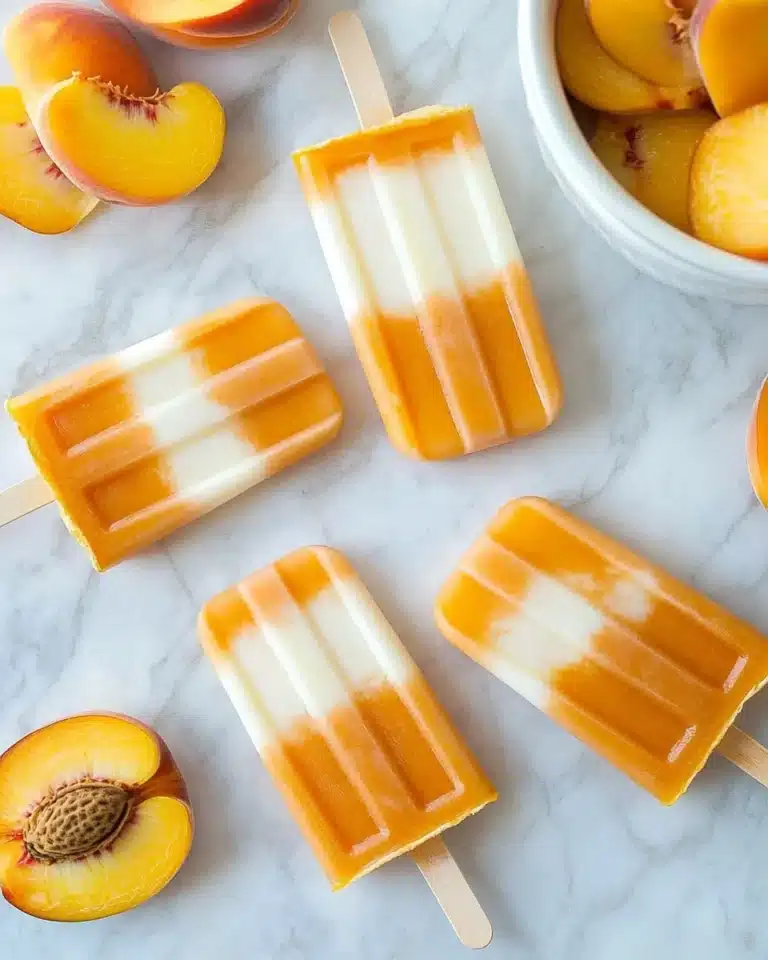 3-Ingredient Healthy Peach Creamsicles Recipe