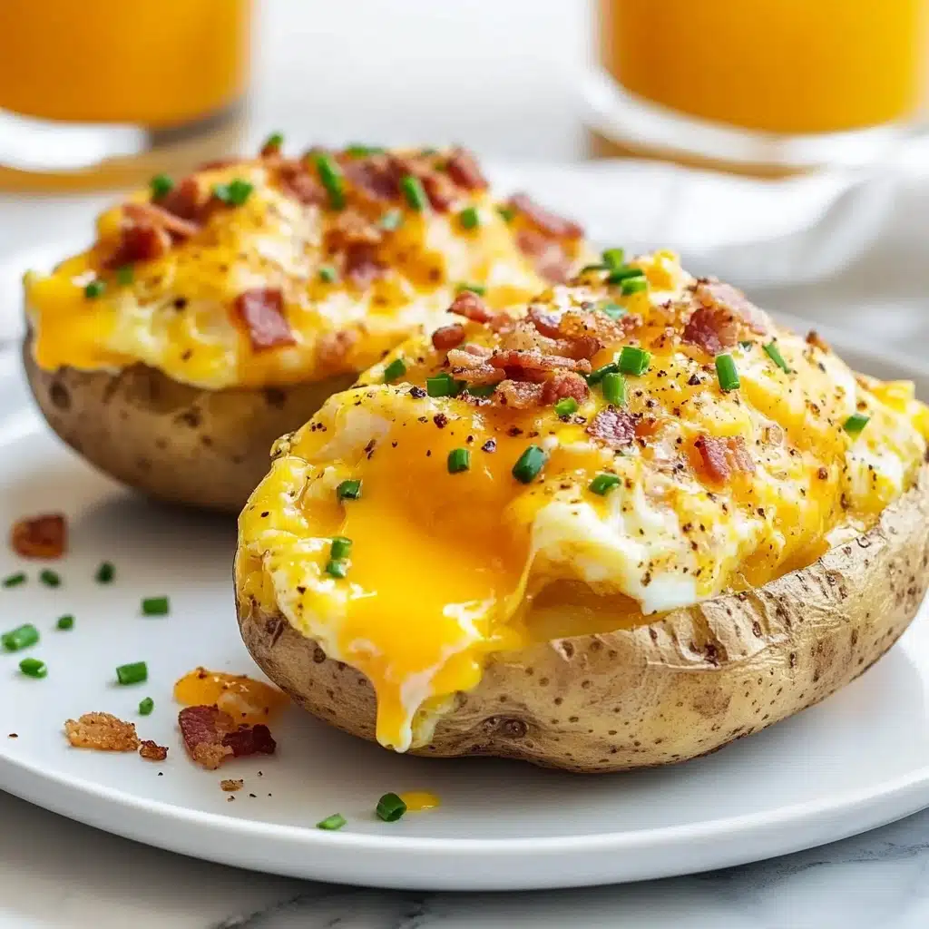 Hearty Breakfast Twice Baked Potato Recipe - Recipe Image