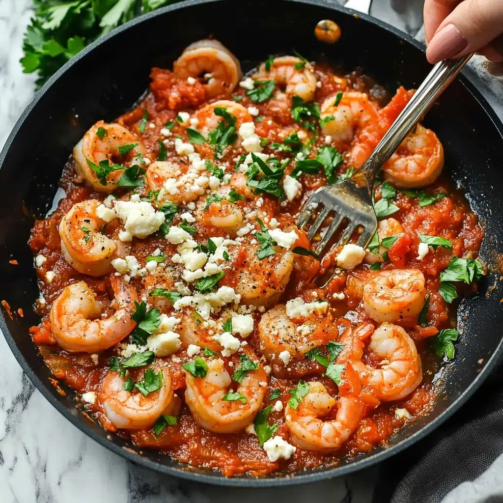 Baked Shrimp with Tomatoes and Feta Recipe - Recipe Image