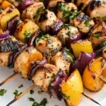 Honey Garlic Chicken Kabobs Recipe