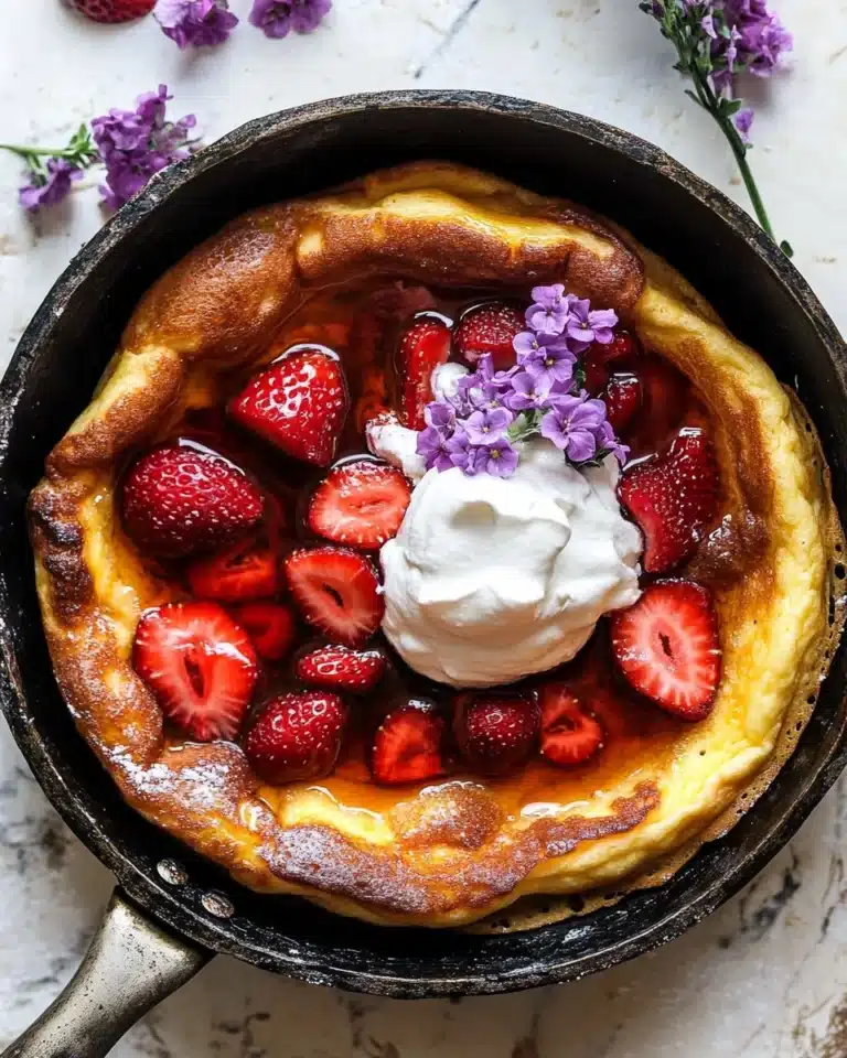Hot Strawberry Jam Dutch Baby Recipe