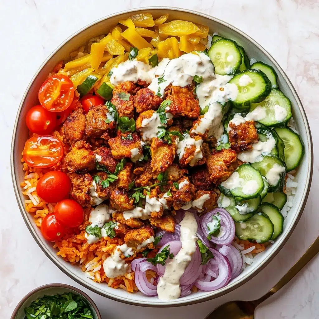 Chicken Shawarma Crispy Rice Salad with Lemon-Tahini Dressing Recipe - Recipe Image