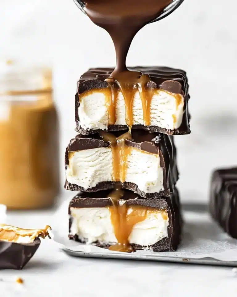 Peanut Butter Ice Cream Bars Recipe