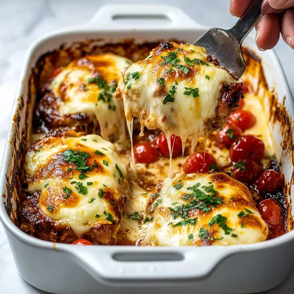 Pesto Baked Chicken with Tomatoes and Mozzarella Recipe - Recipe Image