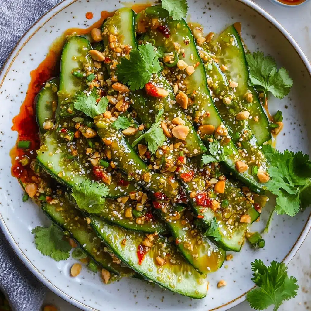 Peanut & Chili Oil Cucumber Salad Recipe - Recipe Image
