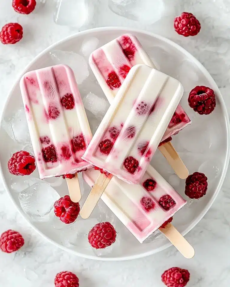 Raspberry Yogurt Popsicles Recipe