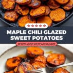 Maple Chili Glazed Sweet Potatoes Recipe