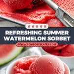 Easy Watermelon Sorbet Recipe