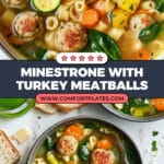 Summer Minestrone with Turkey Meatballs Recipe