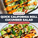 California Roll Cucumber Salad Recipe
