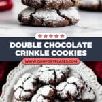 Double Chocolate Crinkle Cookies Recipe
