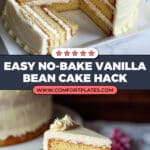 Trader Joe’s No-Bake Vanilla Bean Mini Sheet Cake Recipe Hack Recipe