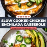 Slow Cooker Chicken Enchilada Casserole Recipe