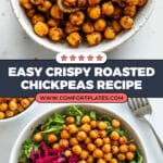 Easy Crispy Oven Roasted Chickpeas Recipe