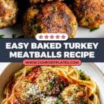 Baked Turkey Meatballs Recipe