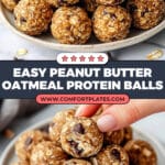 Oatmeal Peanut Butter Protein Balls Recipe