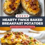 Hearty Breakfast Twice Baked Potato Recipe