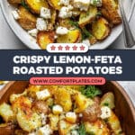 Crispy Lemon-Feta Roasted Potatoes Recipe