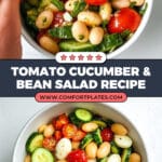 White Bean Tomato Cucumber Salad Recipe