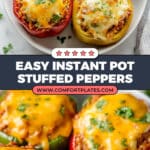 Instant Pot Stuffed Peppers with Ground Beef Recipe