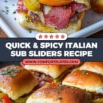 Hot Italian Sub Sliders Recipe