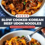 Slow Cooker Korean Beef Noodles Recipe
