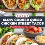 Slow Cooker Queso Chicken Tacos Recipe