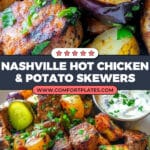 Nashville Hot Chicken & Potato Skewers Recipe