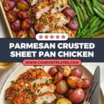 Parmesan Crusted Chicken Sheet Pan Dinner Recipe