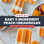 3-Ingredient Healthy Peach Creamsicles Recipe