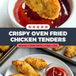 Three-Ingredient Crispy Oven Fried Chicken Tenders Recipe