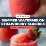 Watermelon Strawberry Wine Slushies Recipe