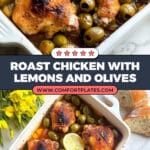 Roast Chicken Thighs with Lemons, Paprika, and Olives Recipe