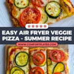 Veggie Air Fryer Pizza Recipe