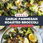 Garlic Parmesan Roasted Broccoli Recipe