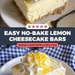 No-Bake Lemon Cheesecake Bars Recipe