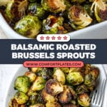 Balsamic Glazed Roasted Brussel Sprouts Recipe