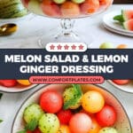 Melon Salad with Lemon Ginger Dressing Recipe
