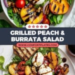 Grilled Peach and Burrata Salad Recipe